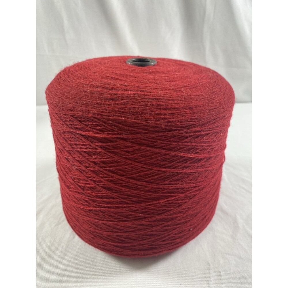 Cone Yarn Spool Yarn Red 100% Wool 1000g Net Weight #713